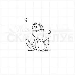 Штамп "Ошарашенный лягух", 2,9х3,5 см (Скрапклуб)