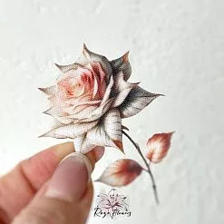 Набор высечек из ткани "Утренняя роза", 27 шт (RozeFlowers)