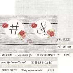 Набор бумаги 15х15 см "Always together", 26 листов (CraftO'clock)