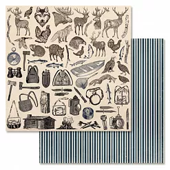 Бумага "Дневник туриста. Жизнь путешественника" (ScrapMania) Бумага "Дневник туриста. Жизнь путешественника" (ScrapMania)