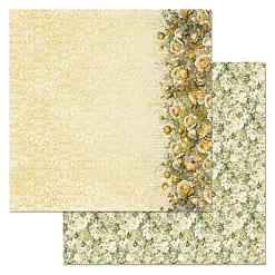 Набор бумаги 30,5х30,5 см "Затерянная среди роз", 12 листов (ScrapMania)