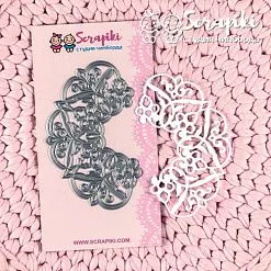 Нож "Салфетка", 6,2х9,3 см (Scrapiki)