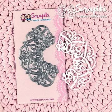 Нож "Салфетка", 6,2х9,3 см (Scrapiki)