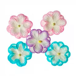 Набор цветочков "Анютины глазки", цвет голубой, фиолетовый, розовый (ScrapBerry's) Набор цветочков "Анютины глазки", цвет голубой, фиолетовый, розовый (ScrapBerry's)