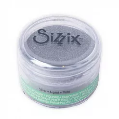 Пудра для эмбоссинга непрозрачная "Silver" (Sizzix)