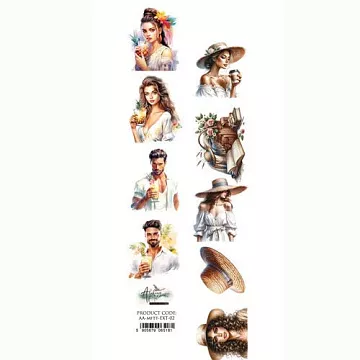 Бумага 6х30 см "Memories from the Trip 02. Для вырезания" (Alchemy of Art)