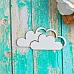 Украшение из чипборда "Облачко" (ScrapКрым)