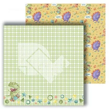 Бумага 30х30 см "Dino friends. Party" (DreamLight Studio)