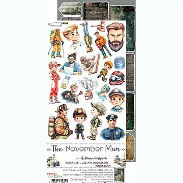 Набор бумаги 30х15 см "The November man. Work man", 18 листов (CraftO'clock)