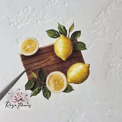 Набор высечек из ткани "Фруктовая корзина", 17 шт (RozeFlowers)
