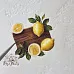 Набор высечек из ткани "Фруктовая корзина", 17 шт (RozeFlowers)