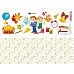 Лист с картинками 10х30 см "Снова в школу" (ScrapMania)