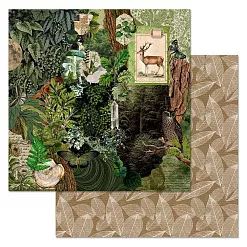 Набор бумаги 20х20 см "Заповедник", 12 листов (ScrapMania) Набор бумаги 20х20 см "Заповедник", 12 листов (ScrapMania)