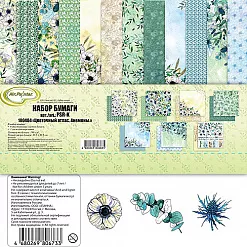 Набор бумаги 30х30 см "Цветочный атлас. Анемоны", 7 листов (Mr.Painter) Набор бумаги 30х30 см "Цветочный атлас. Анемоны", 7 листов (Mr.Painter)