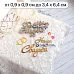 Нож "Наша свадьба. Обручальные кольца", 3,4х6,4 см (ScrapMania)