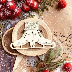 Чипборд "Фигурные коньки", 5,5х3,5 см (WoodHome)