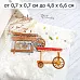 Нож "Цветочный магазин. Выставочная тележка", 6х6,7 см (ScrapMania)