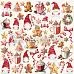 Бумага 30х30 см "Happy Holidays. Печеньки и гномы" (ScrapAndMe)