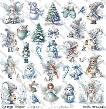 Бумага 30х30 см "Winter Sparkle. Christmas 25" (ScrapAndMe)