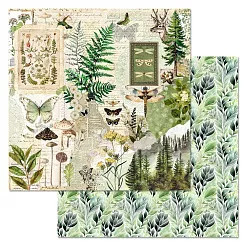 Набор бумаги 20х20 см "Заповедник", 12 листов (ScrapMania) Набор бумаги 20х20 см "Заповедник", 12 листов (ScrapMania)