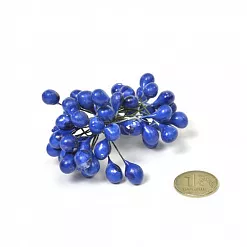 Набор тычинок "Жемчужные. Синие", большие, 25 шт (Magic Hobby)