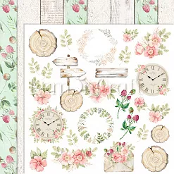 Бумага "Raspberry Garden 03" (Lemon Craft)