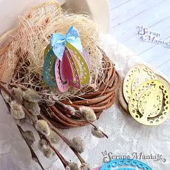 Нож "Пасха. Яичко кружевное 3D", 3,8х5 см (ScrapMania) Нож "Пасха. Яичко кружевное 3D", 3,8х5 см (ScrapMania)