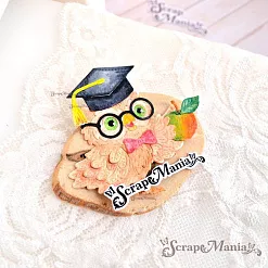 Нож "Школьная жизнь. Умная сова", 5,3х5,6 см (ScrapMania)