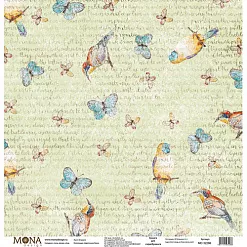 Бумага "Цветочное бохо. В полете" (MonaDesign)