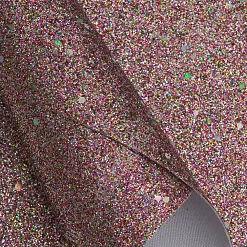 Отрез экокожи А4 "Блестки. Красный темный"