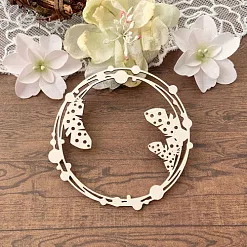 Чипборд "Веночек с перышками" (LeoMammy) Чипборд "Веночек с перышками" (LeoMammy)