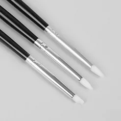 Набор резиновых кисточек для клея с белыми наконечниками, 3 шт