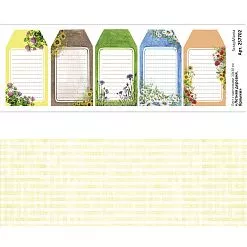 Лист с картинками 10х30 см "Летняя деревня. Ярлыки" (ScrapMania)