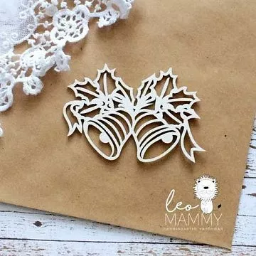 Чипборд "Новогодние колокольчики", 6,8х5 см (LeoMammy)