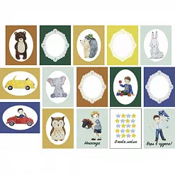 Набор карточек "Мальчишки" (Polkadot) Набор карточек "Мальчишки" (Polkadot)