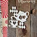 Чипборд "Алиса. Фон чаепитие", 6,2х7,1 см (LeoMammy)