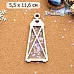 Шейкер "Новогодние гномы. Фонарь треугольный большой", 5,5х11,6 см (ScrapMania)