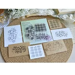 Штамп "Фоновый №2", 8,5х4,5 см (AgiArt) Штамп "Фоновый №2", 8,5х4,5 см (AgiArt)