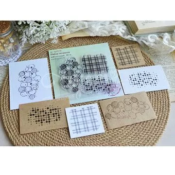 Штамп "Фоновый №2", 8,5х4,5 см (AgiArt)