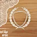 Чипборд "Венок с рамкой" (Просто небо)