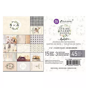 Набор карточек 10х15 см "Spring farm house" (Prima Marketing)