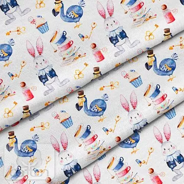 Отрез ткани 79х50 см "Мартовский заяц" (Cotton)
