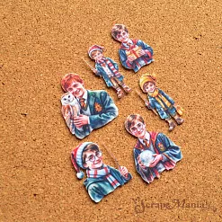 Набор тканевых высечек "Рождество у волшебников. Персонажи", 19 шт (ScrapMania)