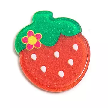 Акриловое украшение "Клубничка", 2х2,3 см, 1 шт