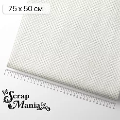 Отрез ткани 75х50 см "Школьная жизнь. Клеточка" (ScrapMania) Отрез ткани 75х50 см "Школьная жизнь. Клеточка" (ScrapMania)