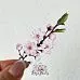 Набор высечек из ткани "Вишневый сад", 21 шт (RozeFlowers)