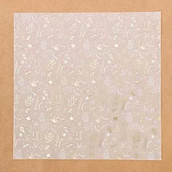 Лист веллума 30х30 см c фольгированием "Зимняя сказка" (АртУзор)