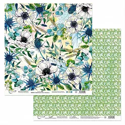Бумага "Цветочный атлас. Анемоны. Полянка" (Mr.Painter)