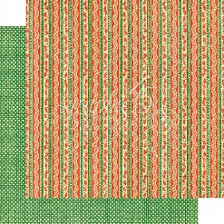 Бумага "Christmas magic. Candy cane ribbons" (Graphic 45)