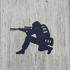 Нож "Солдат 2", 6,1х4,8 см (ArtScrap) Нож "Солдат 2", 6,1х4,8 см (ArtScrap)